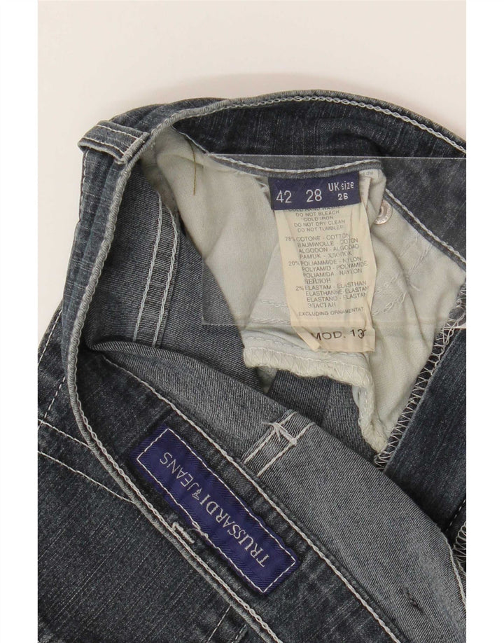 Женские прямые джинсы Trussardi W26 L33, темно-синий, хлопок
