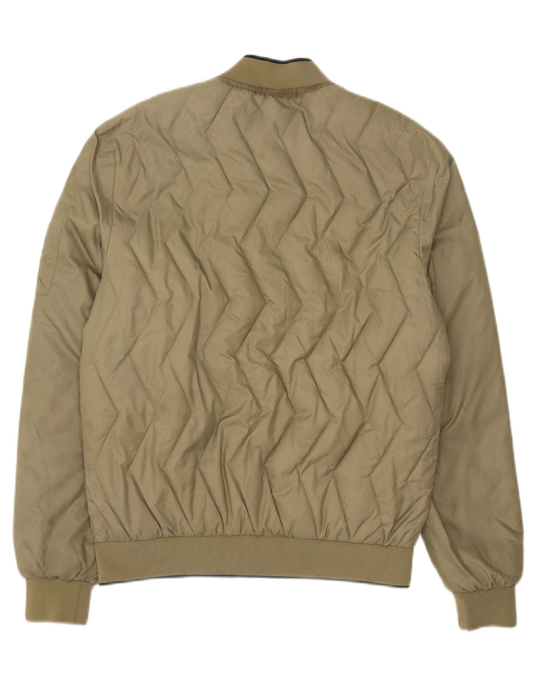 Мужская стеганая куртка Superdry UK 40, большой цвет хаки, нейлон