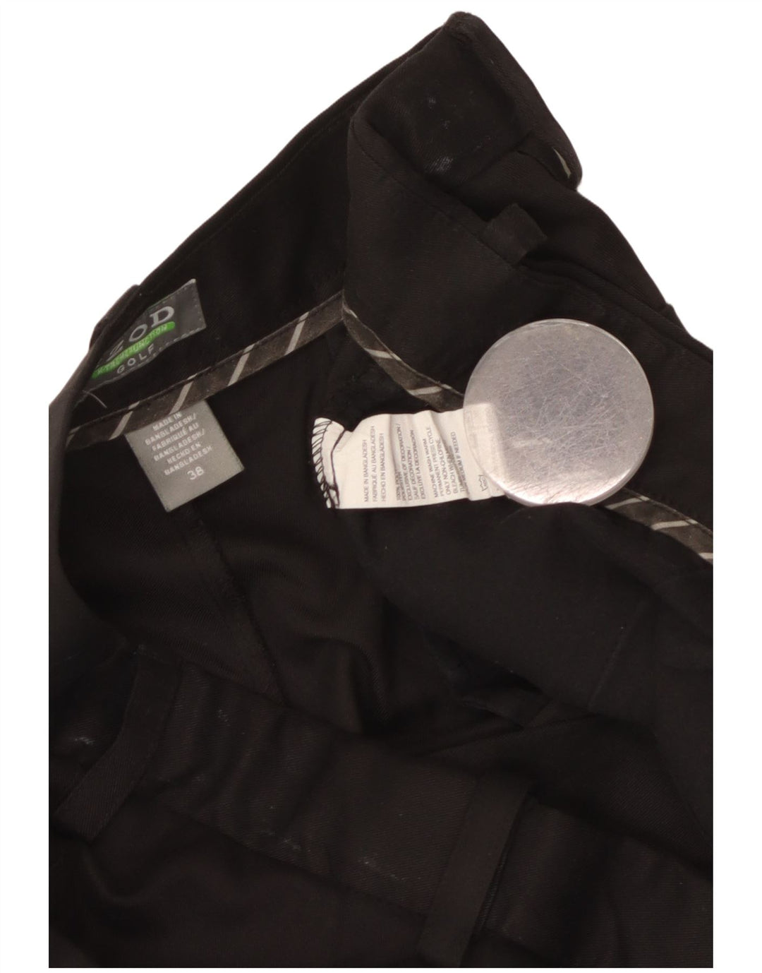 Мужские шорты чинос Izod W38 XL, черные, полиэстер