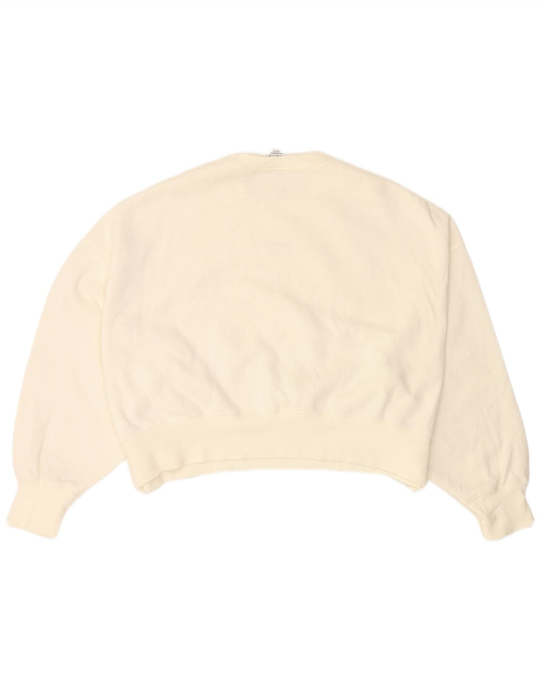 Женский укороченный свитшот оверсайз NIKE UK 14, средний размер, белый хлопок