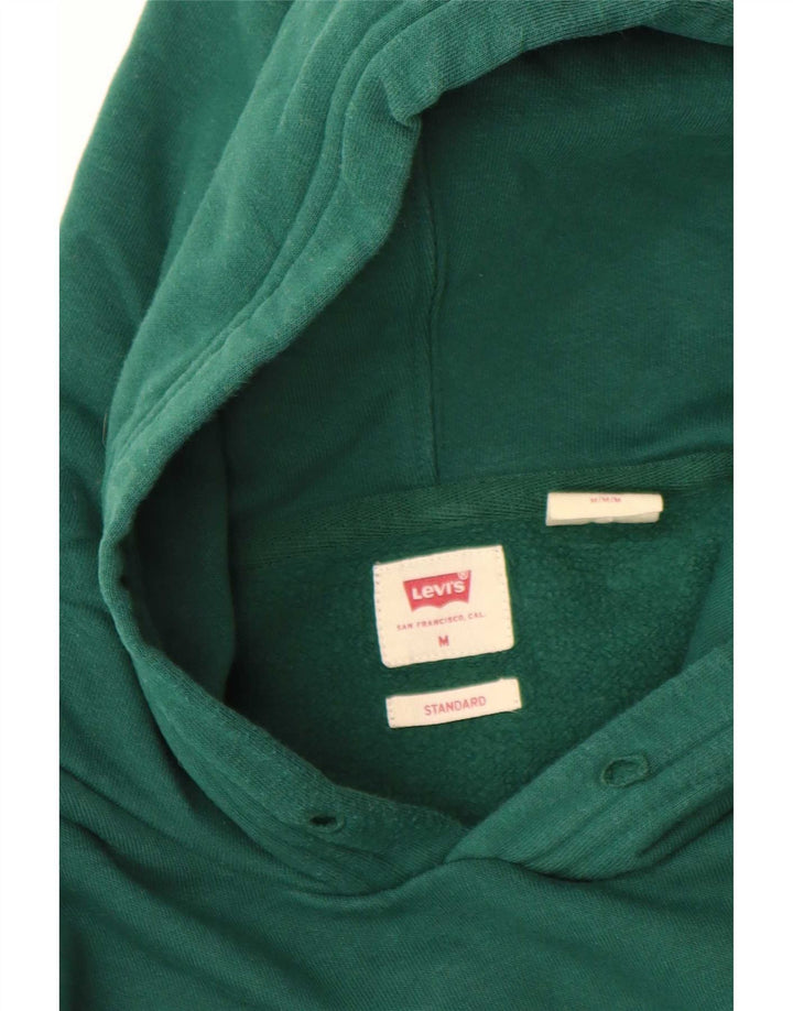Мужской джемпер с капюшоном Levi's Standard с рисунком, средний зеленый