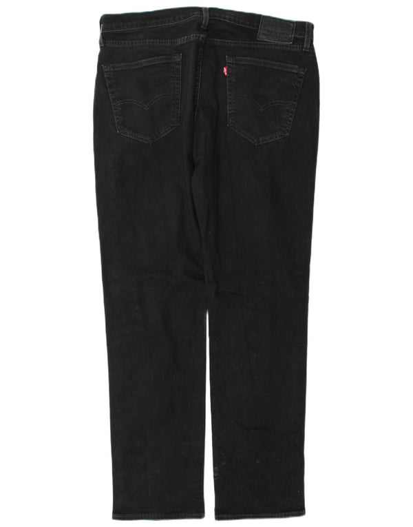 Levi's Mens 514 Straight Jeans W36 L34 Black Cotton