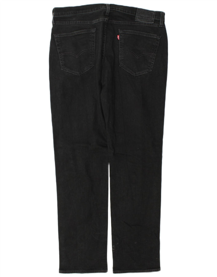 Мужские прямые джинсы Levi's 514 W36 L34, черный хлопок