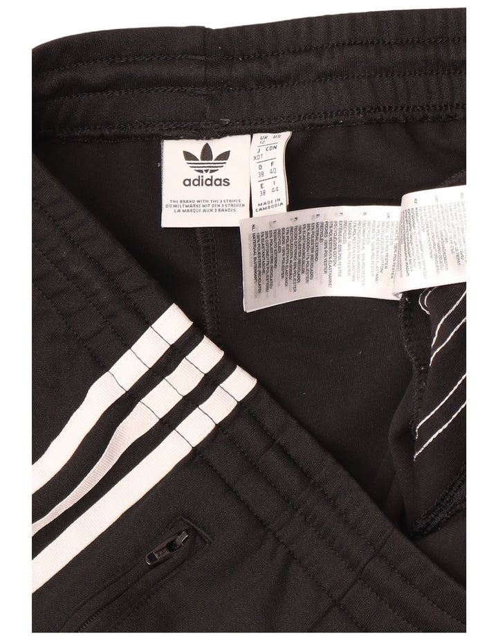 Женские спортивные брюки Adidas UK 12, средний черный полиэстер