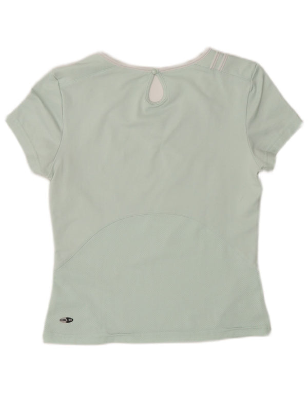 Женская футболка Adidas Climalite Top UK 10, маленький бирюзовый полиэстер