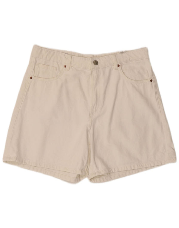 Женские джинсовые шорты Zara EU 44 XL W34, белый хлопок