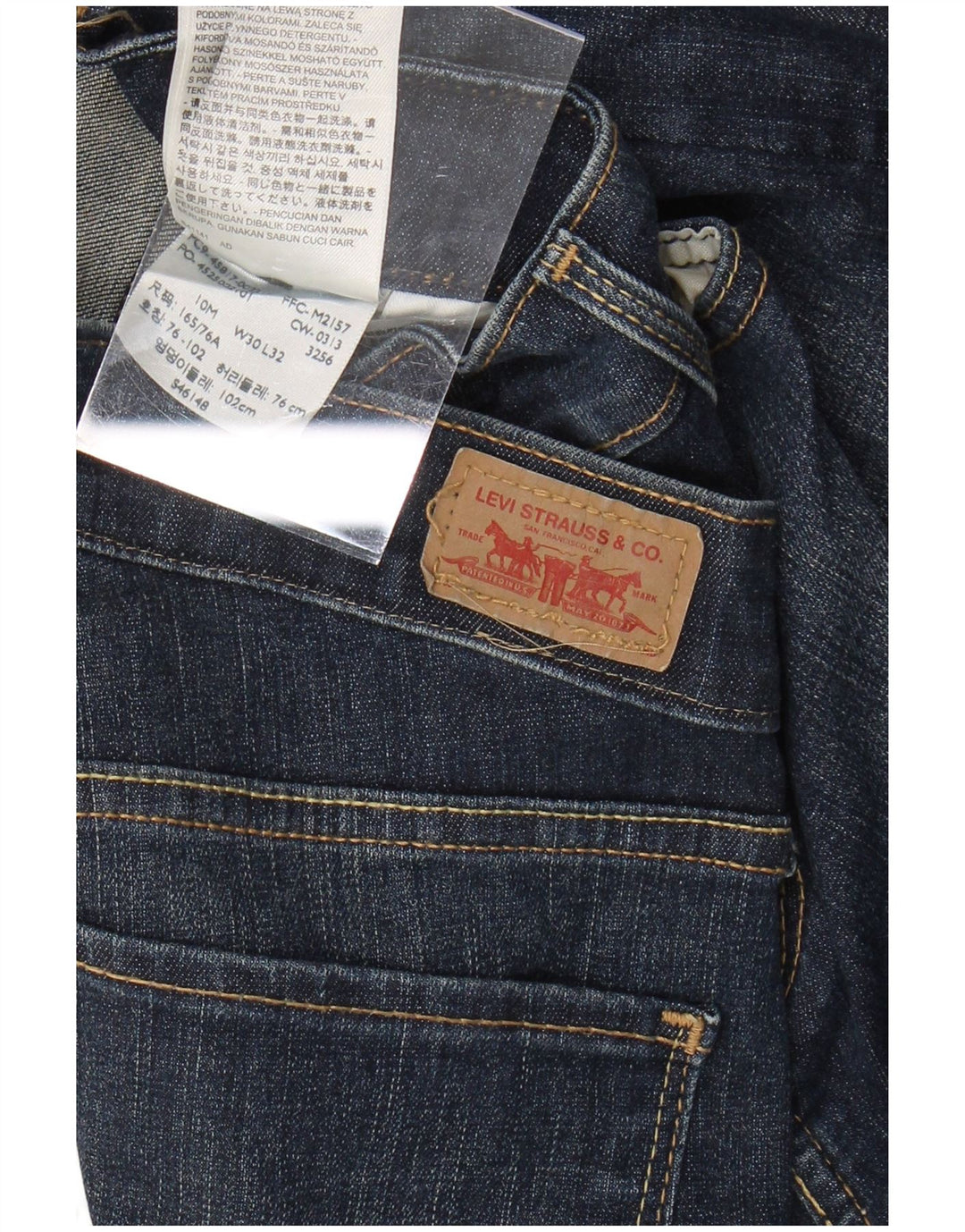 Женские укороченные джинсы скинни LEVI'S W30 L26, синий хлопок