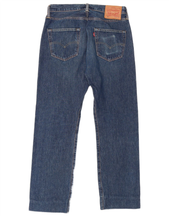 Мужские прямые джинсы Levi's 501 W30 L28 темно-синие, хлопок