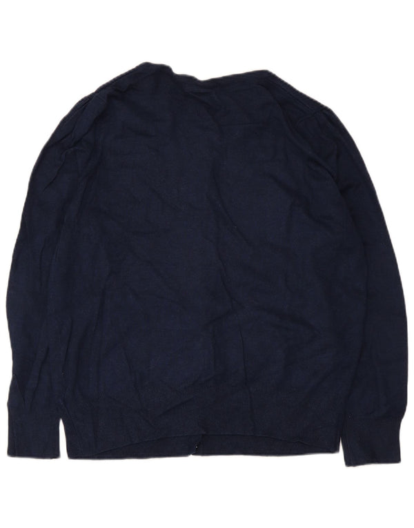 Женский кардиган Marks & Spencer UK 18 XL Темно-синий из вискозы