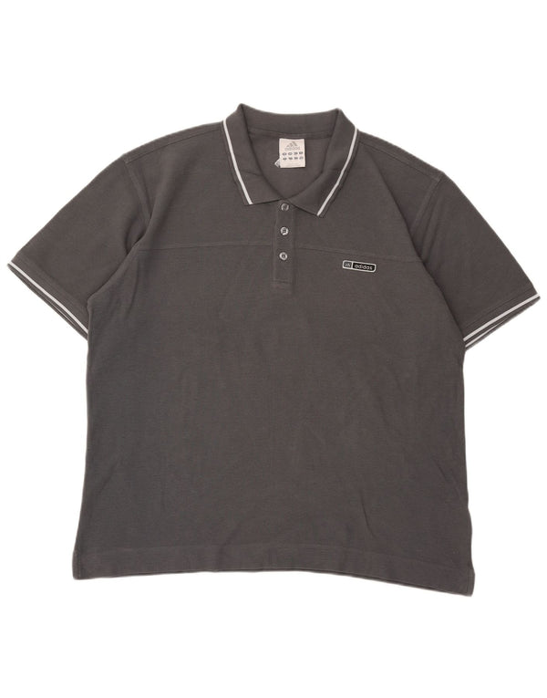 Мужская рубашка поло Adidas XL серая, хлопок