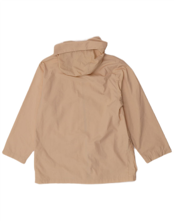 Винтажная женская куртка с капюшоном UK 12, средний бежевый