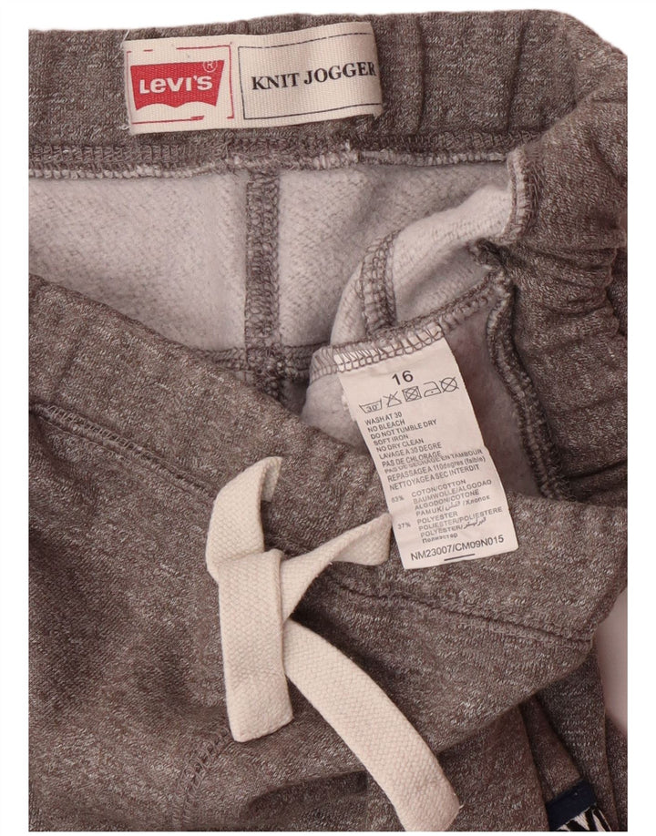 Спортивный костюм Levi's для мальчиков, брюки для бега, 15–16 лет, серый хлопок