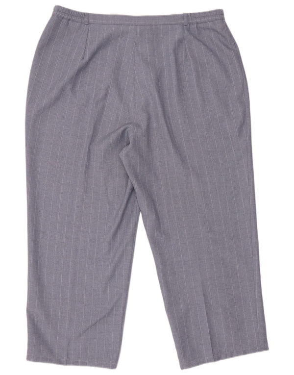 СТ. BERNARD Женские укороченные брюки с высокой талией UK 20 2XL W34 L24 Синие