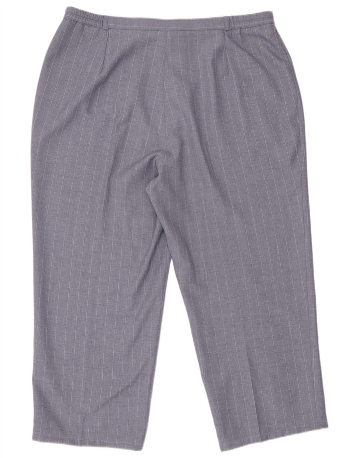 СТ. BERNARD Женские укороченные брюки с высокой талией UK 20 2XL W34 L24 Синие