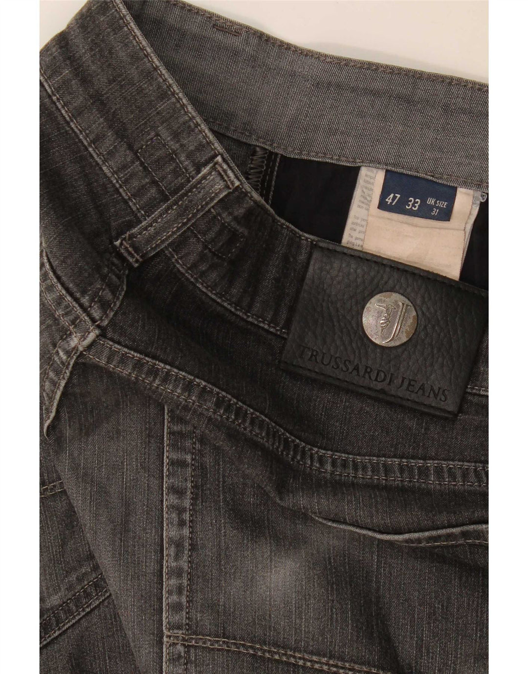 Мужские прямые джинсы Trussardi W31 L31 серые