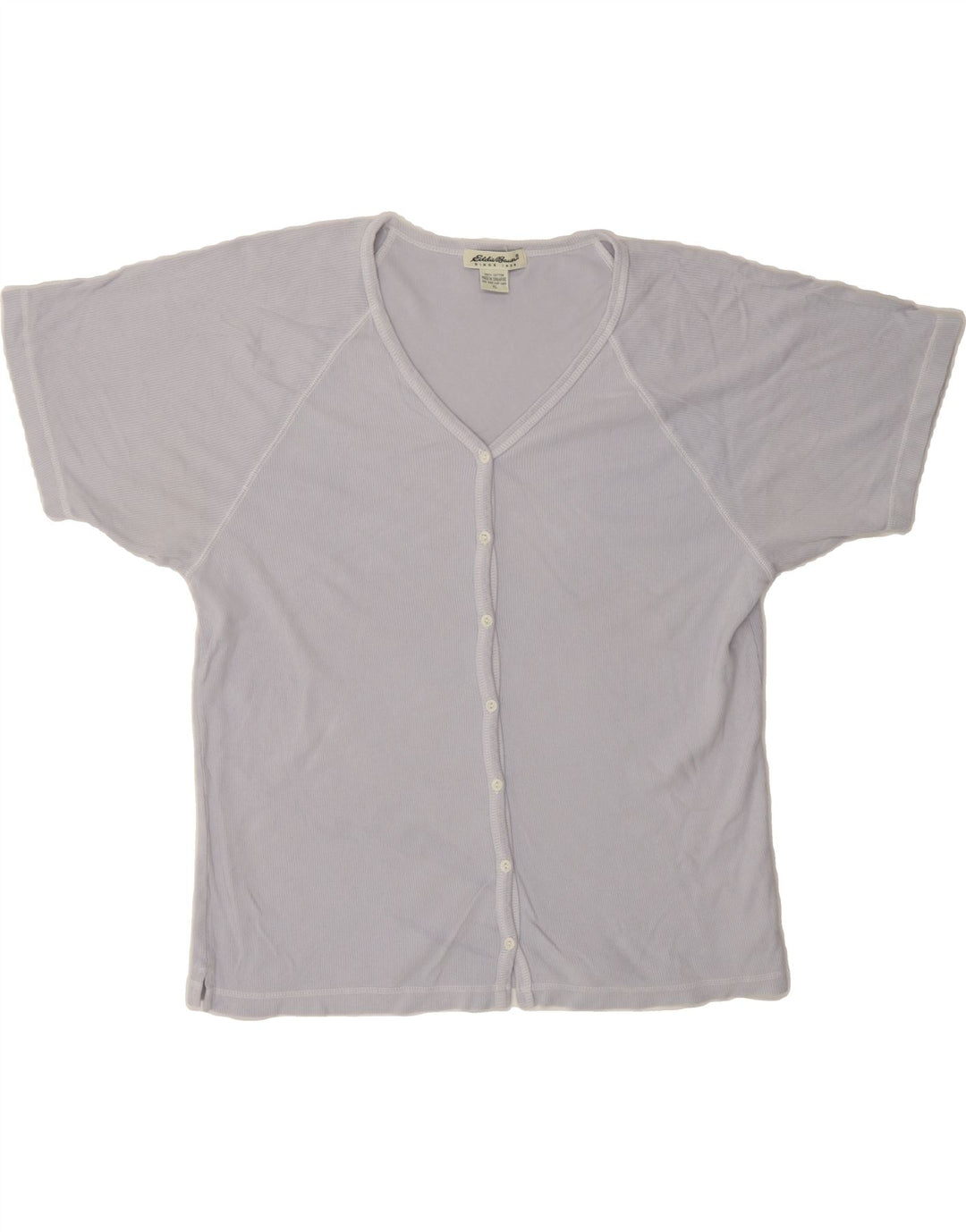 EDDIE BAUER Womens Blouse Top UK 18 XL Grey Cotton Vintage Eddie Bauer and Second-Hand Eddie Bauer from Messina Hembry 
