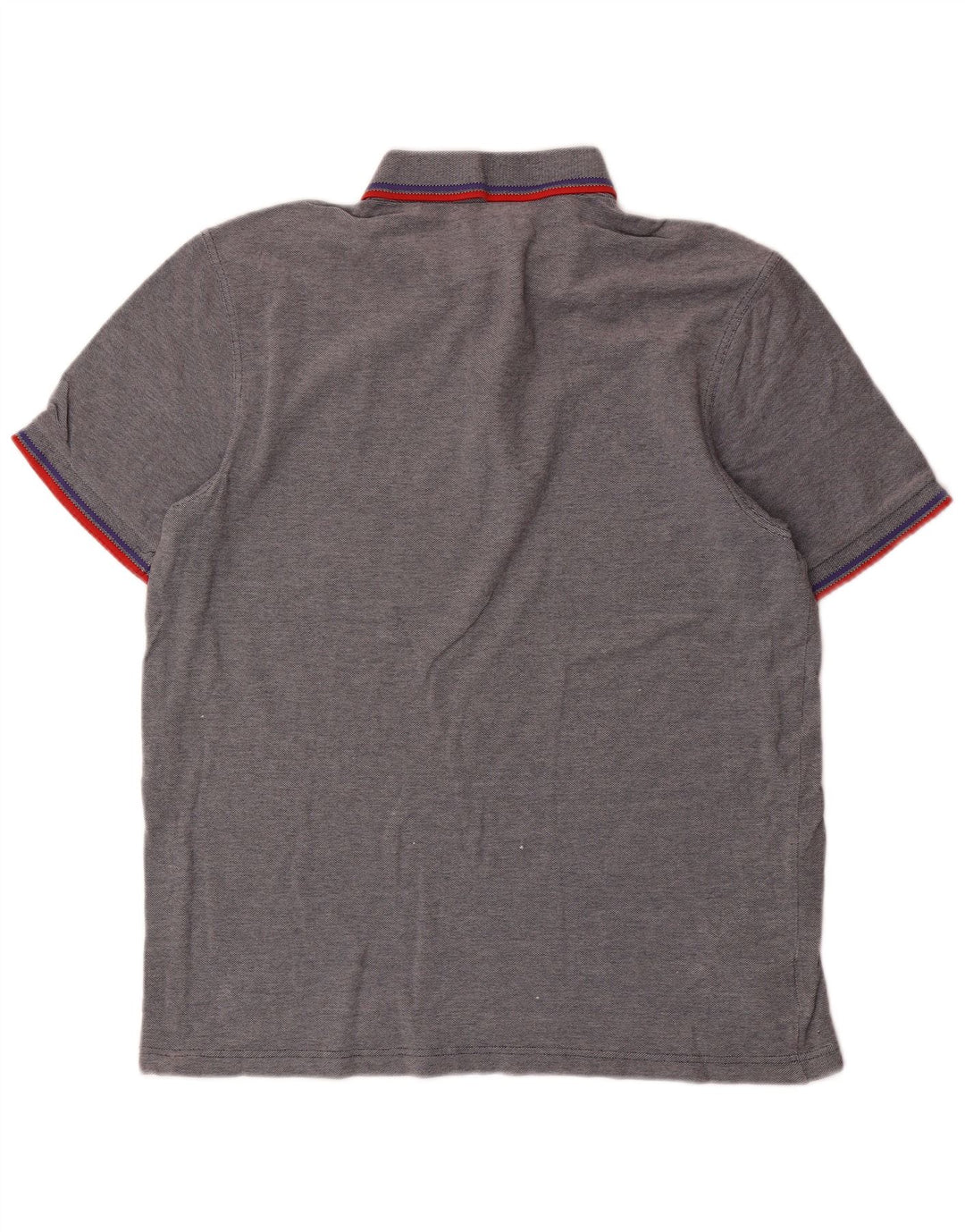 Мужская рубашка-поло Fred Perry в большую серую полоску из хлопка