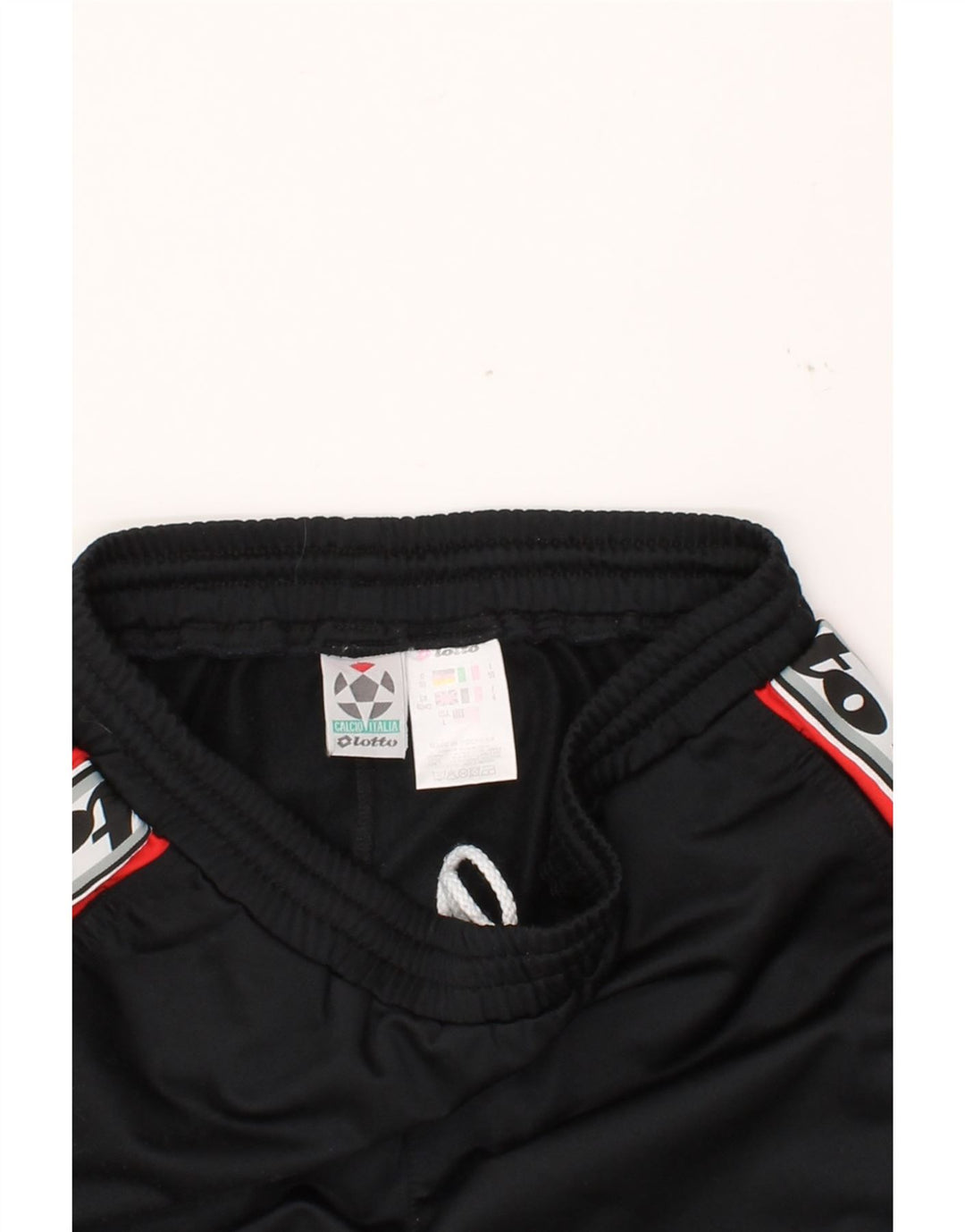 LOTTO Mens Graphic Tracksuit Trousers UK 40/42 Medium  Black Polyester Vintage Lotto and Second-Hand Lotto from Messina Hembry 