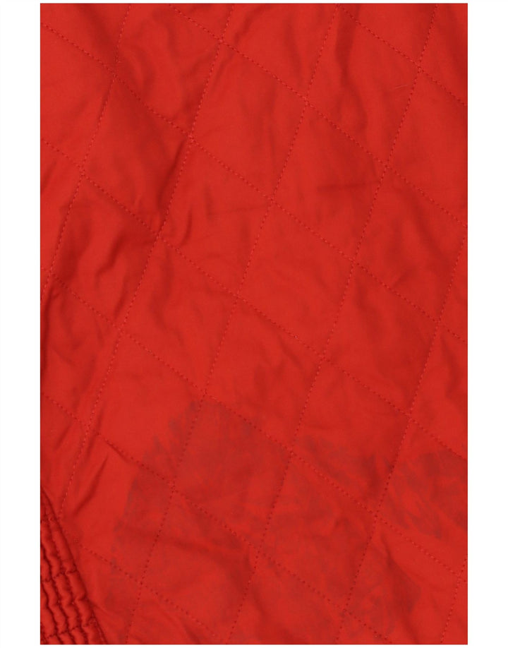 Женская стеганая куртка Barbour UK 14, большой красный полиэстер