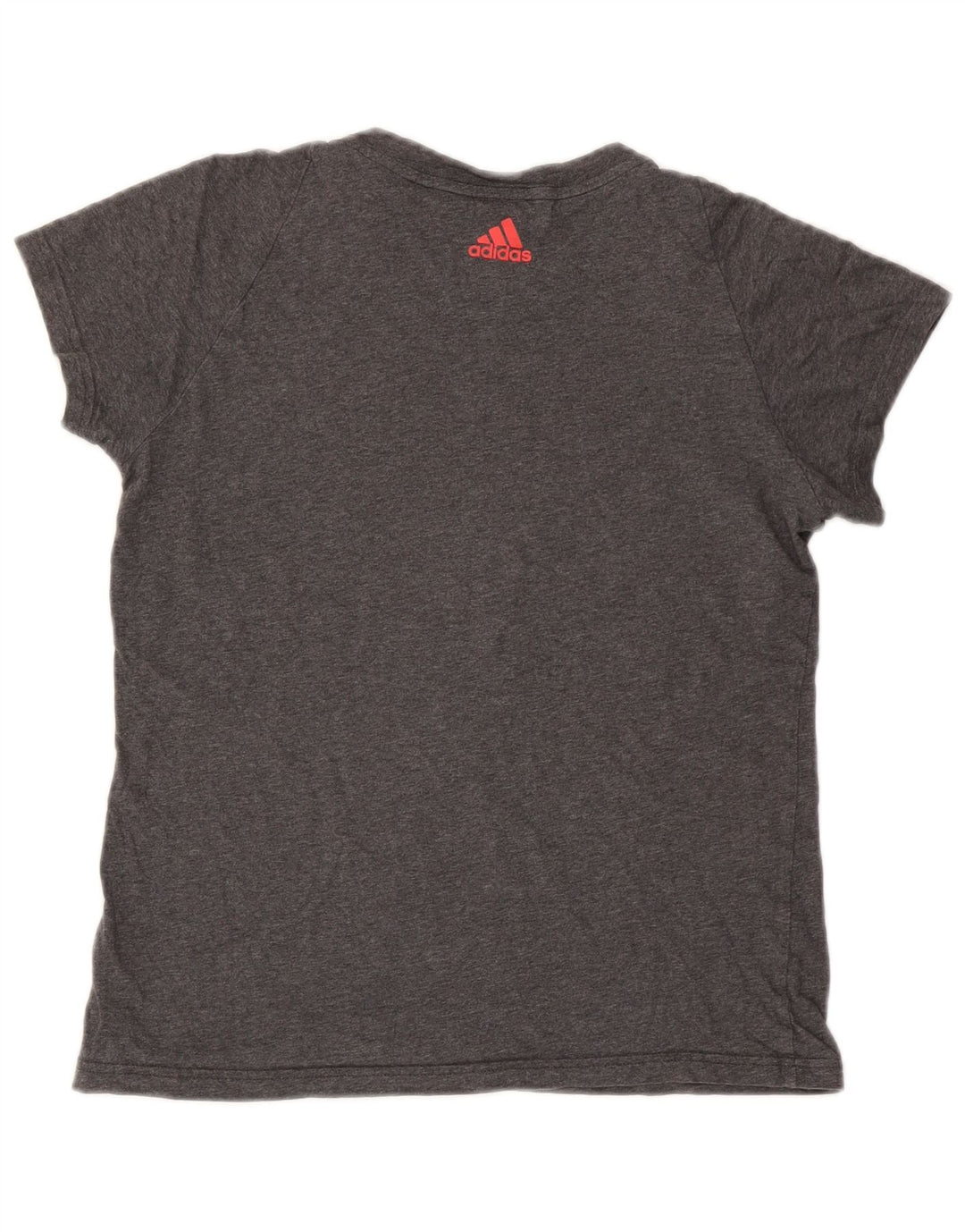 Женская футболка с рисунком Adidas Top UK 10, маленькая серая