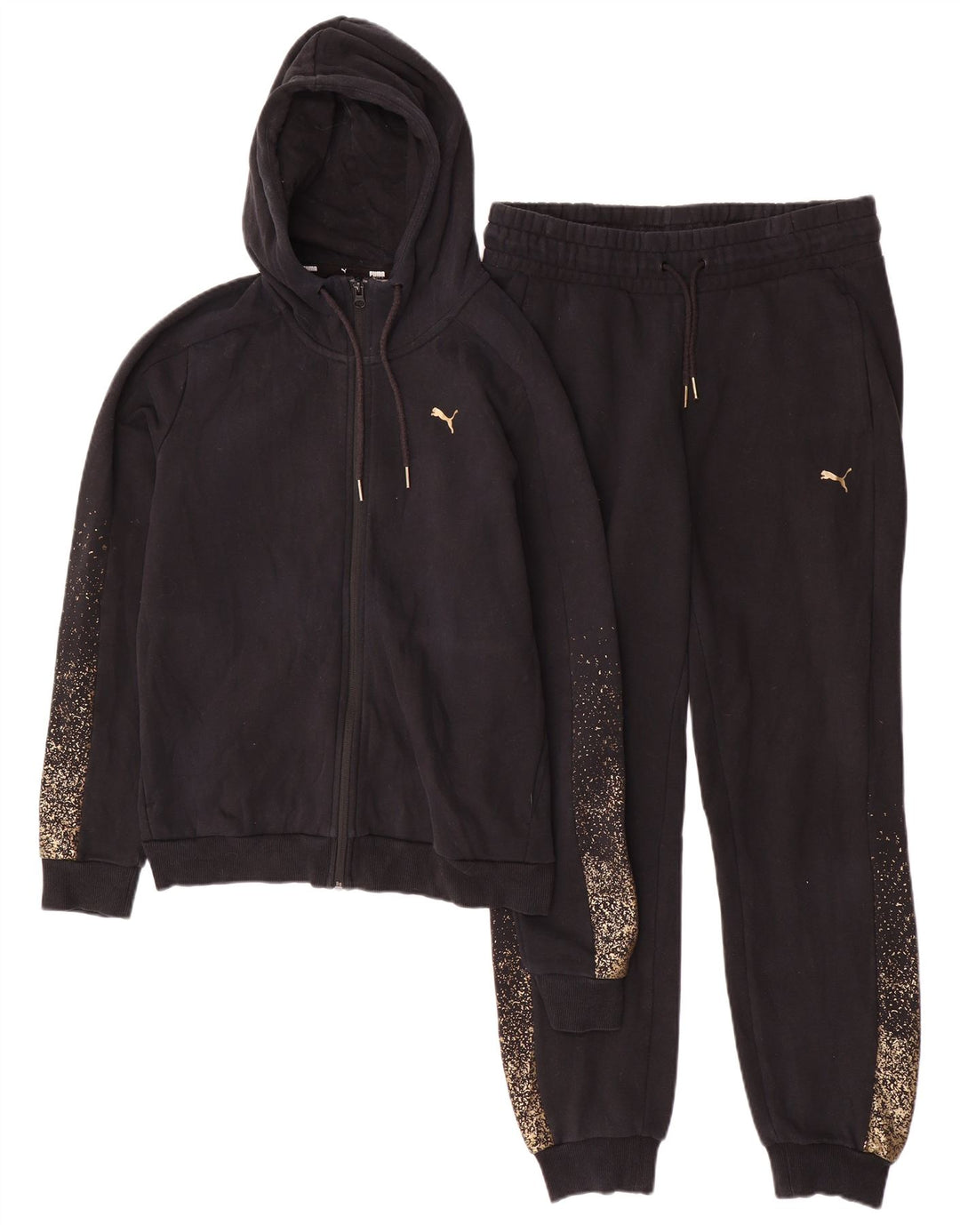 Женский спортивный костюм с капюшоном Puma UK 14 Medium Black Spotted