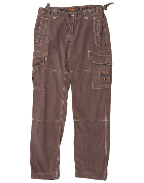 Мужские прямые брюки карго Aeronautica Militare IT 50 Large W34 L33 Серые