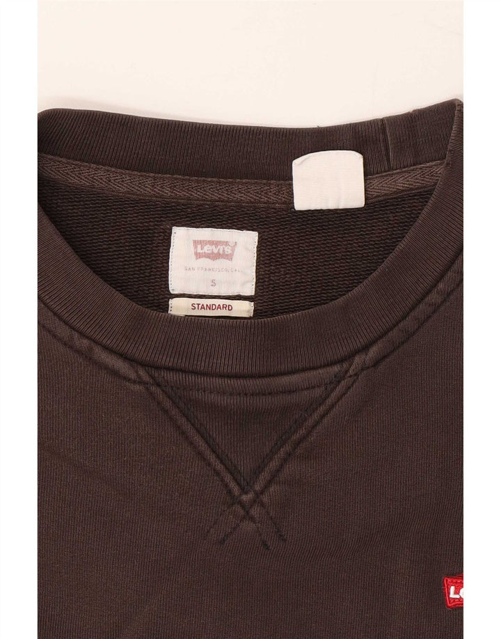 Мужской джемпер-толстовка Levi's Standard, маленький коричневый хлопок