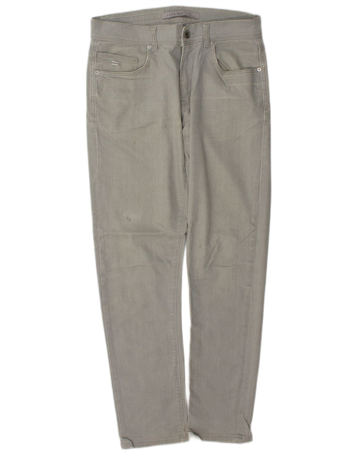 Мужские джинсы узкого кроя Zara EU 40 Medium W31 L30 Серый хлопок