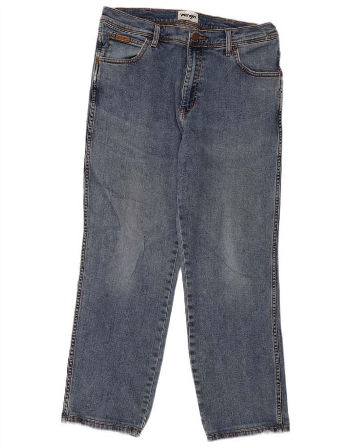 Мужские прямые джинсы Wrangler Texas W36 L29, синий хлопок