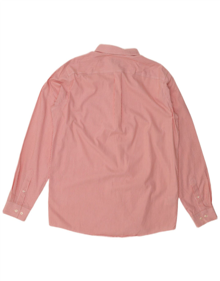 Мужская рубашка свободного покроя Eddie Bauer, большая красная хлопковая полоска