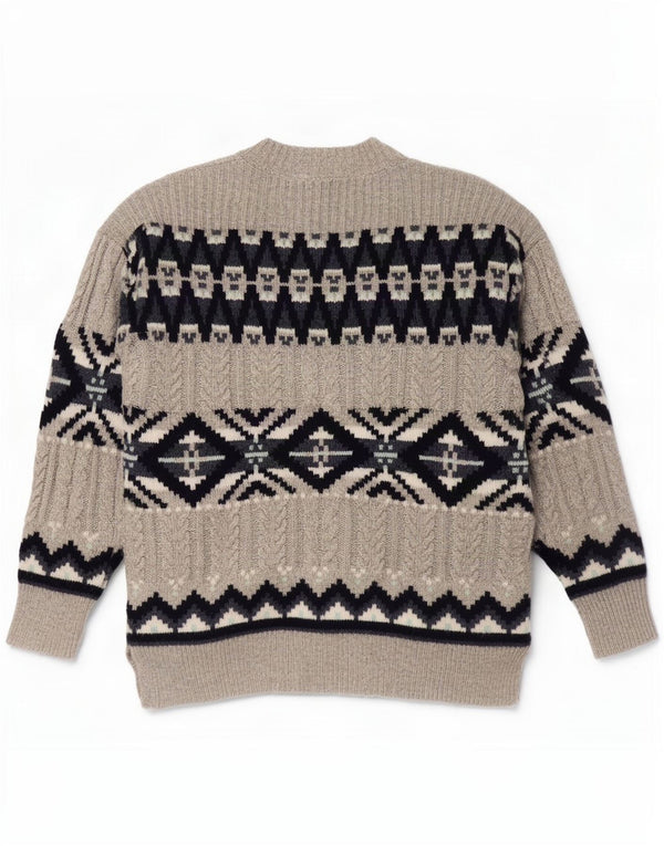 Женский кардиган Marks & Spencer UK 14 Средний серый Fair Isle