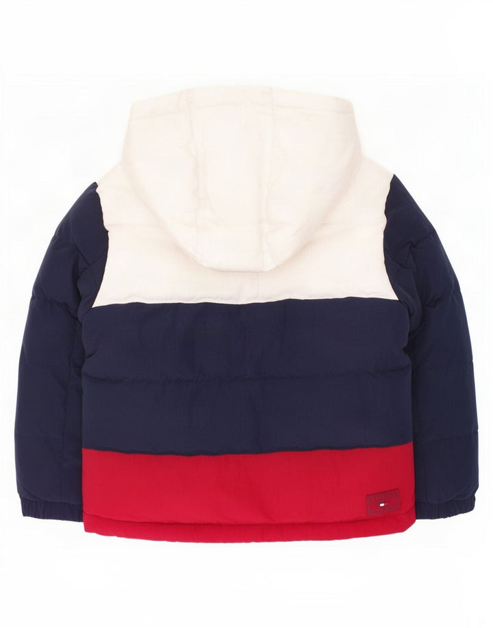 Утепленная куртка Tommy Hilfiger для мальчиков 3–4 лет, разноцветная с цветными блоками