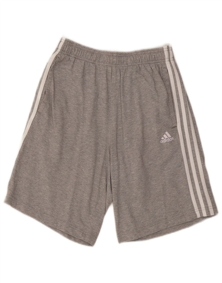 Мужские спортивные шорты Adidas, маленькие серые, хлопок