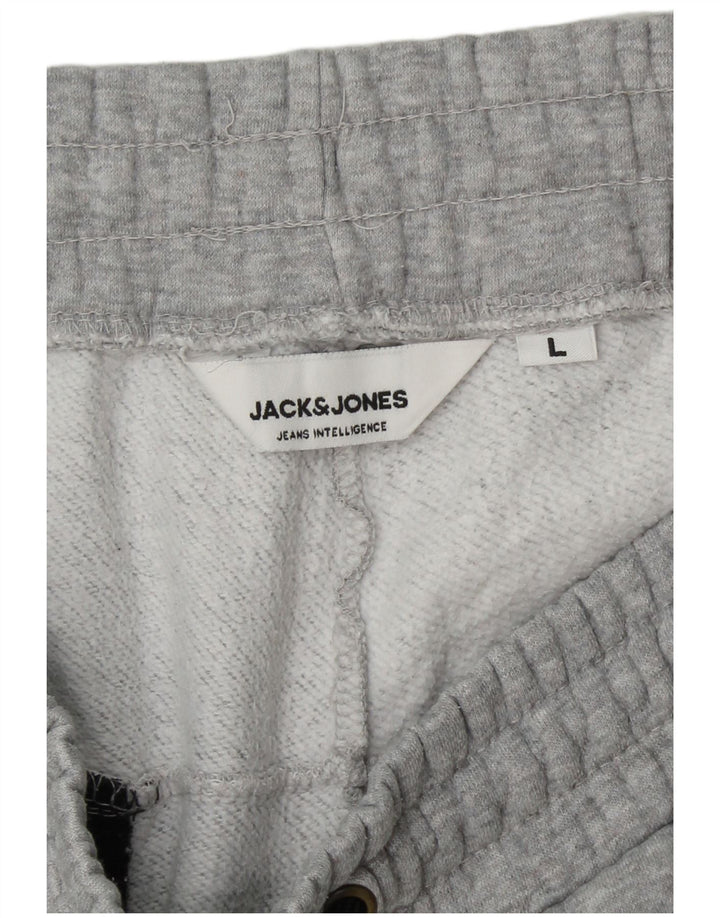 JACK & JONES Мужские спортивные брюки Джоггеры Большие серые цветные блоки