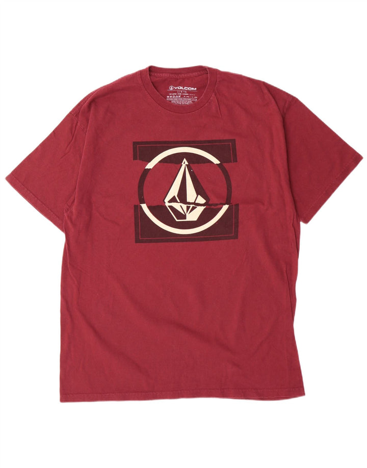 Volcom для мальчиков 13–14 лет, большой бордовый хлопок, хлопок