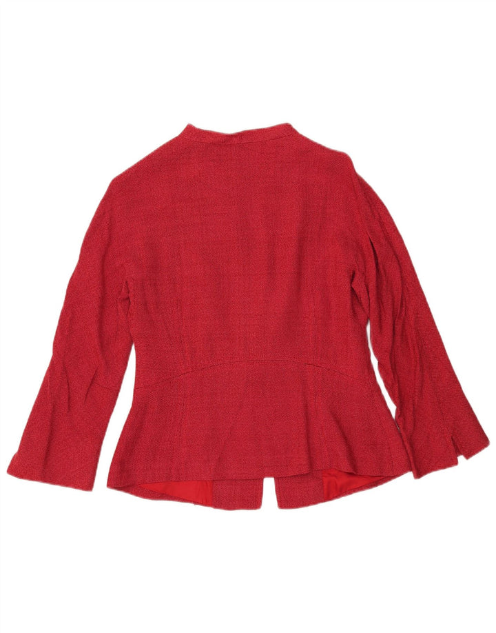 Женский пиджак Zara EU 40, средний красный вискоза