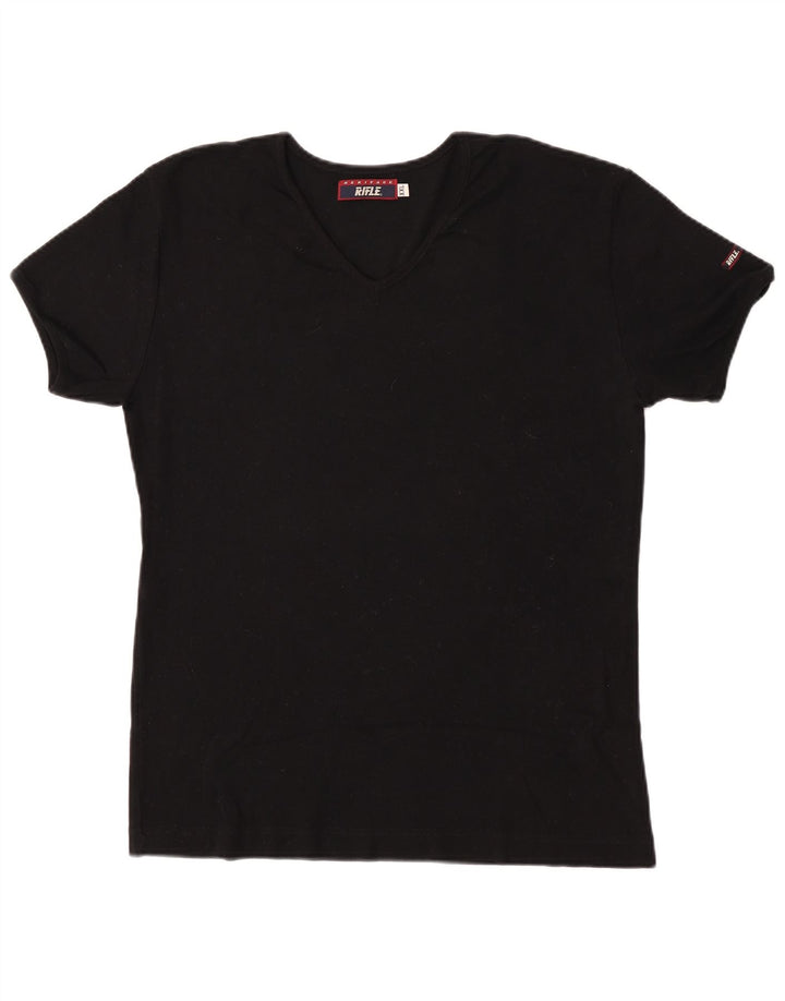 Мужская футболка Rifle Top 2XL, черный хлопок