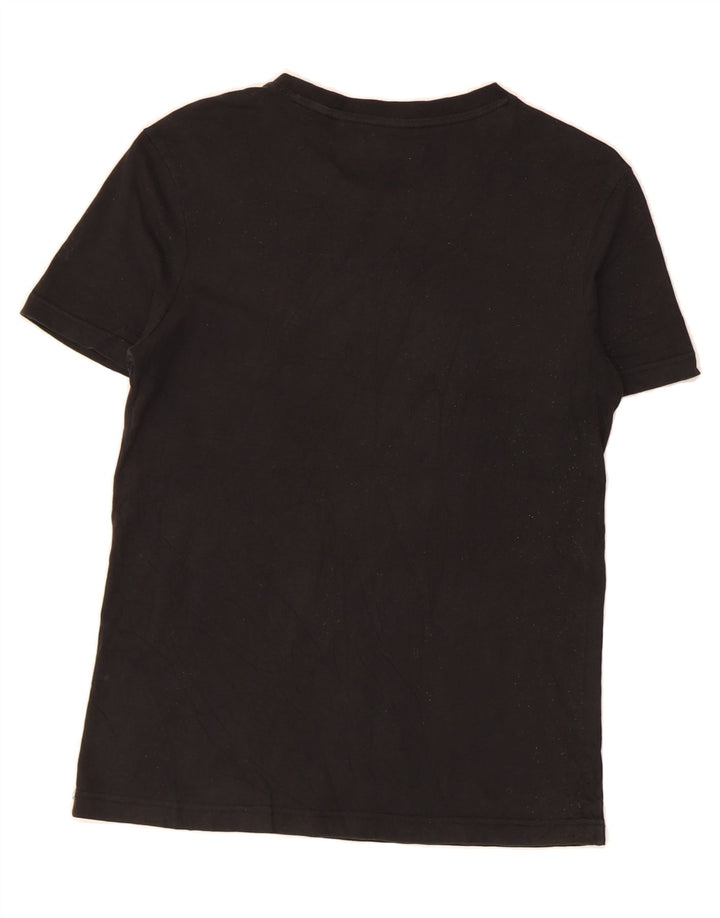 ADIDAS Mens Graphic T-Shirt Top Small Black Vintage Adidas and Second-Hand Adidas from Messina Hembry 