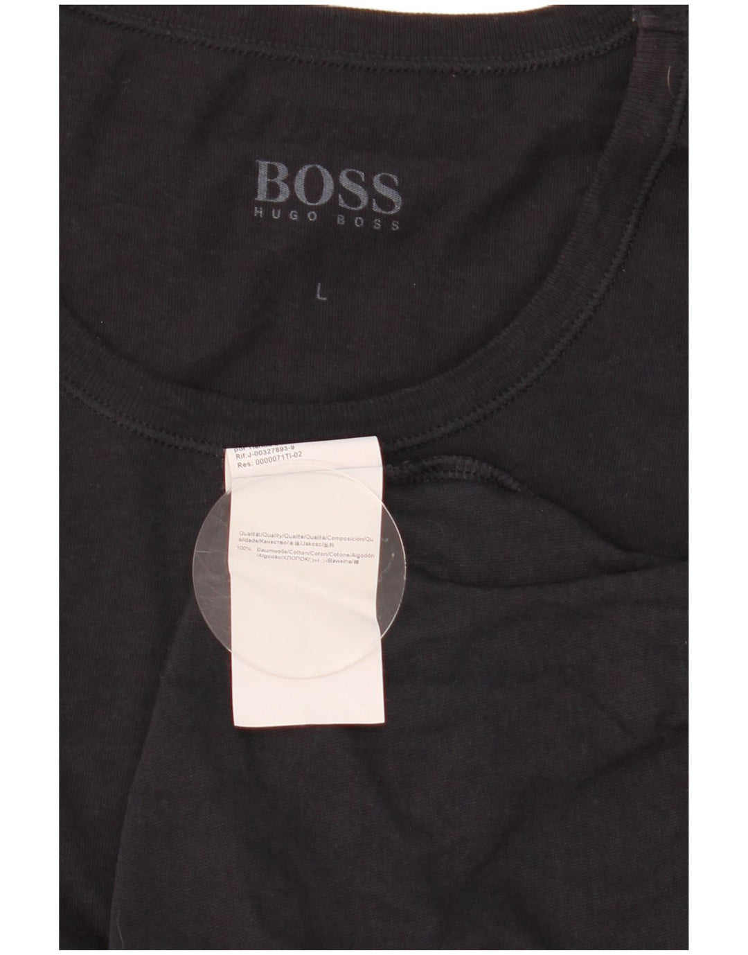 Мужская футболка Hugo Boss, большой темно-синий хлопок