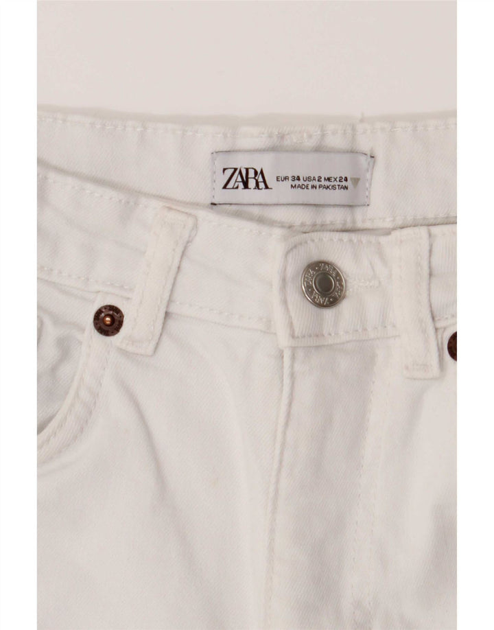 Женские джинсы Bootcut Zara EU 34 2XS W24 L24 белые