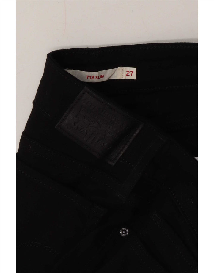 Женские джинсы Levi's 712 Slim W27 L26 черные
