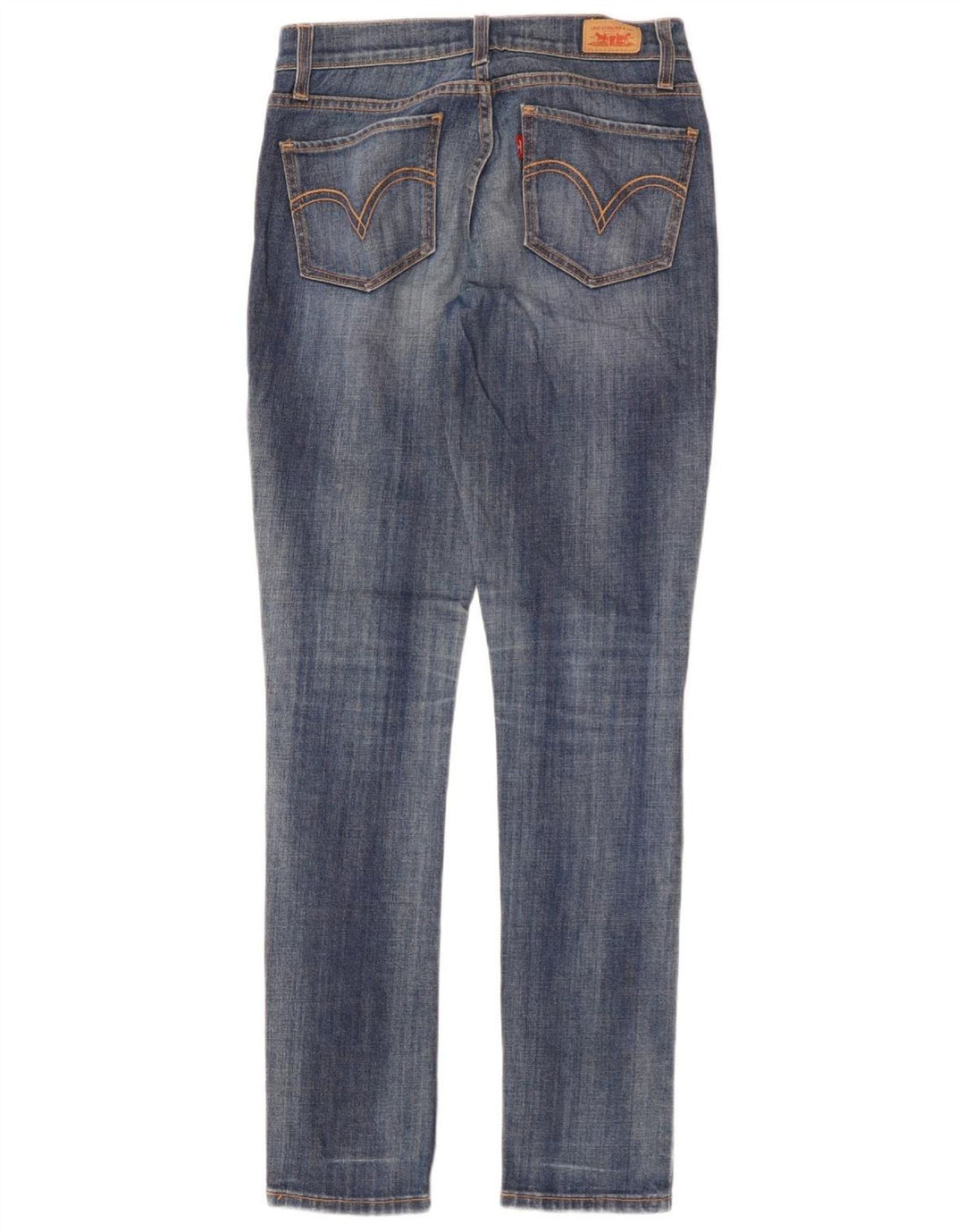 Женские джинсы LEVI'S 524 Super Low Skinny США 5, маленькие W30 L32, синий хлопок