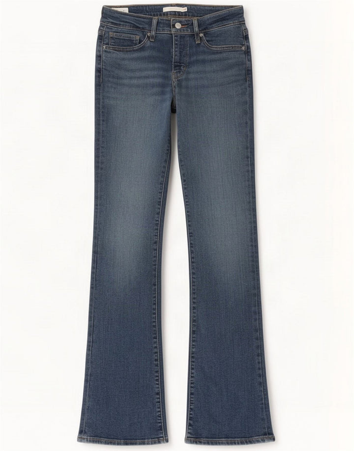 Женские джинсы Levi's 715 Bootcut W28 L34, синий хлопок