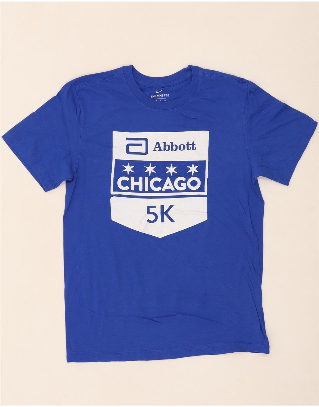 NIKE Mens Chicago Graphic T-Shirt Top Small Blue Cotton Vintage Nike and Second-Hand Nike from Messina Hembry 