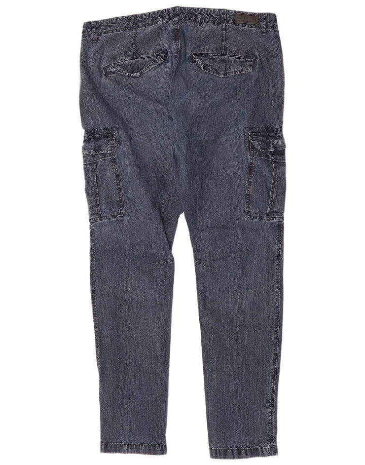 Мужские узкие джинсы-карго Superdry W36 L32, синий хлопок