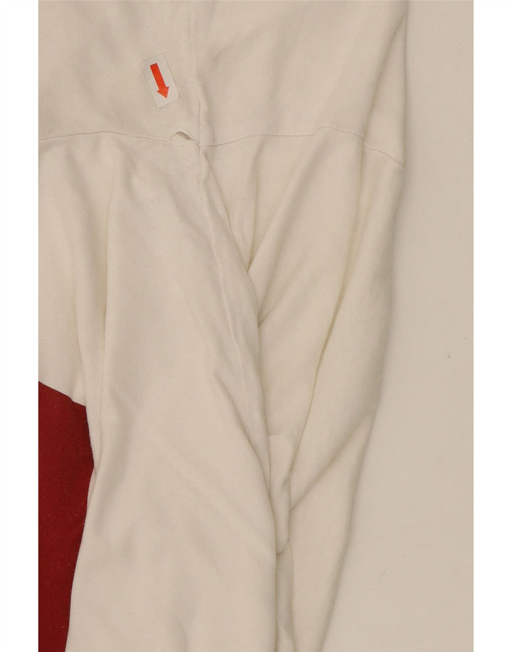 LEVI'S Womens Graphic T-Shirt Top UK 14 Medium White Vintage Levi's and Second-Hand Levi's from Messina Hembry 