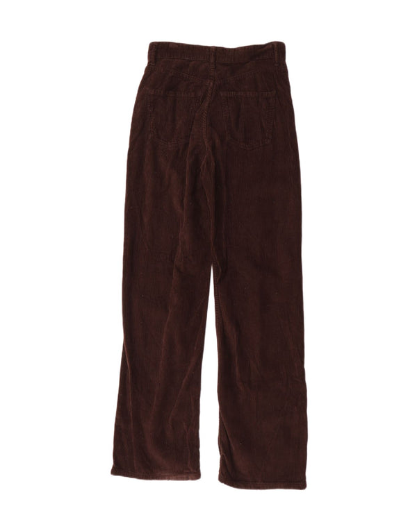 Женские прямые вельветовые брюки Zara EU 38, маленькие W28 L31, коричневые