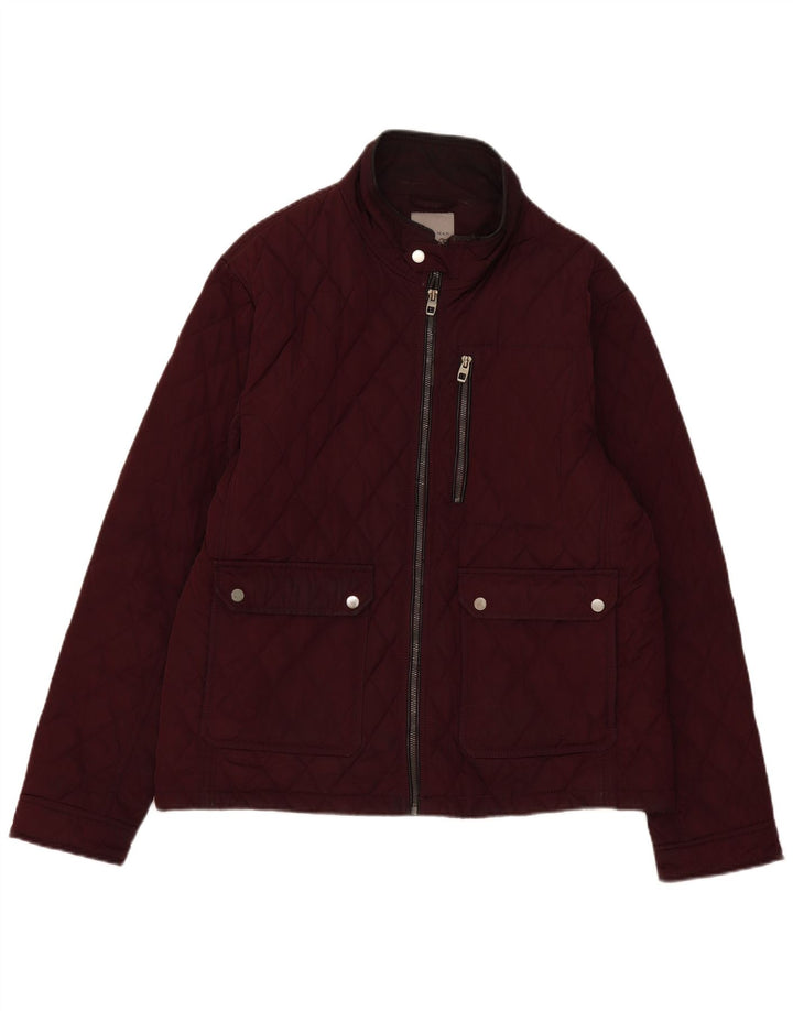 Мужская стеганая куртка Zara UK 44 2XL бордовая