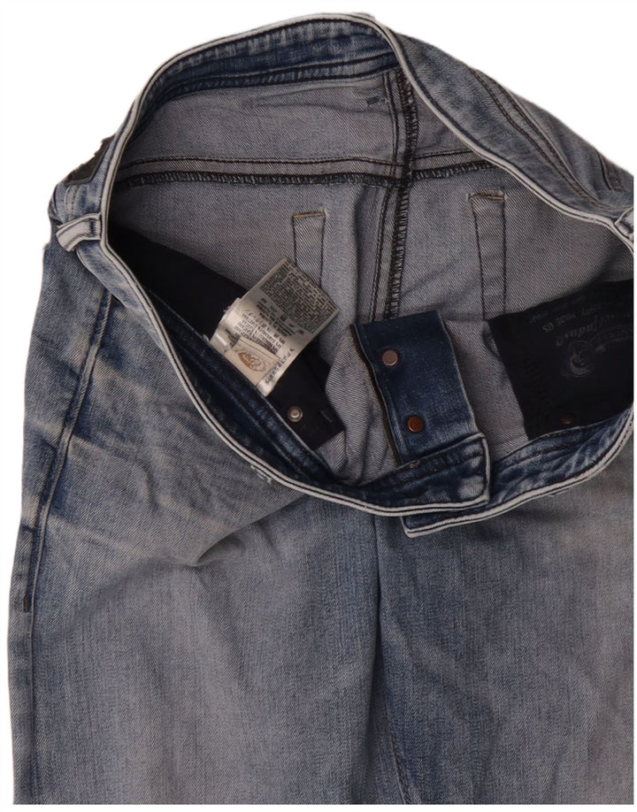 Мужские прямые джинсы Diesel W34 L30 синие, хлопок