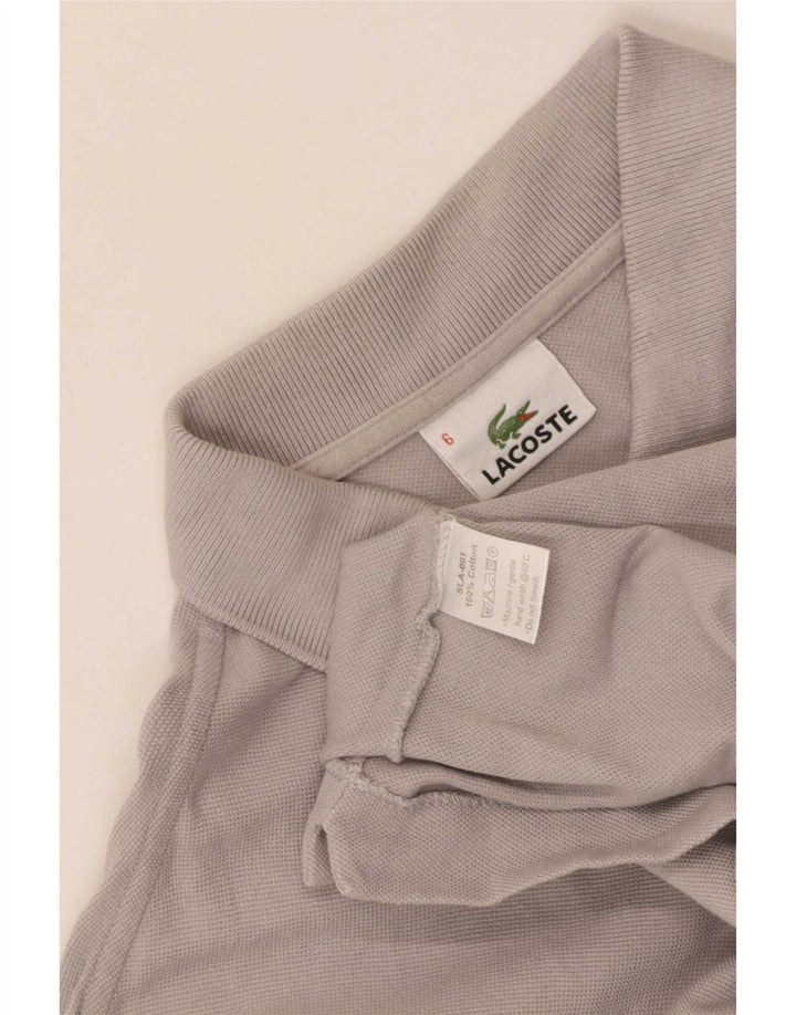 Мужская рубашка-поло Lacoste, размер 6 XL, серая, хлопок